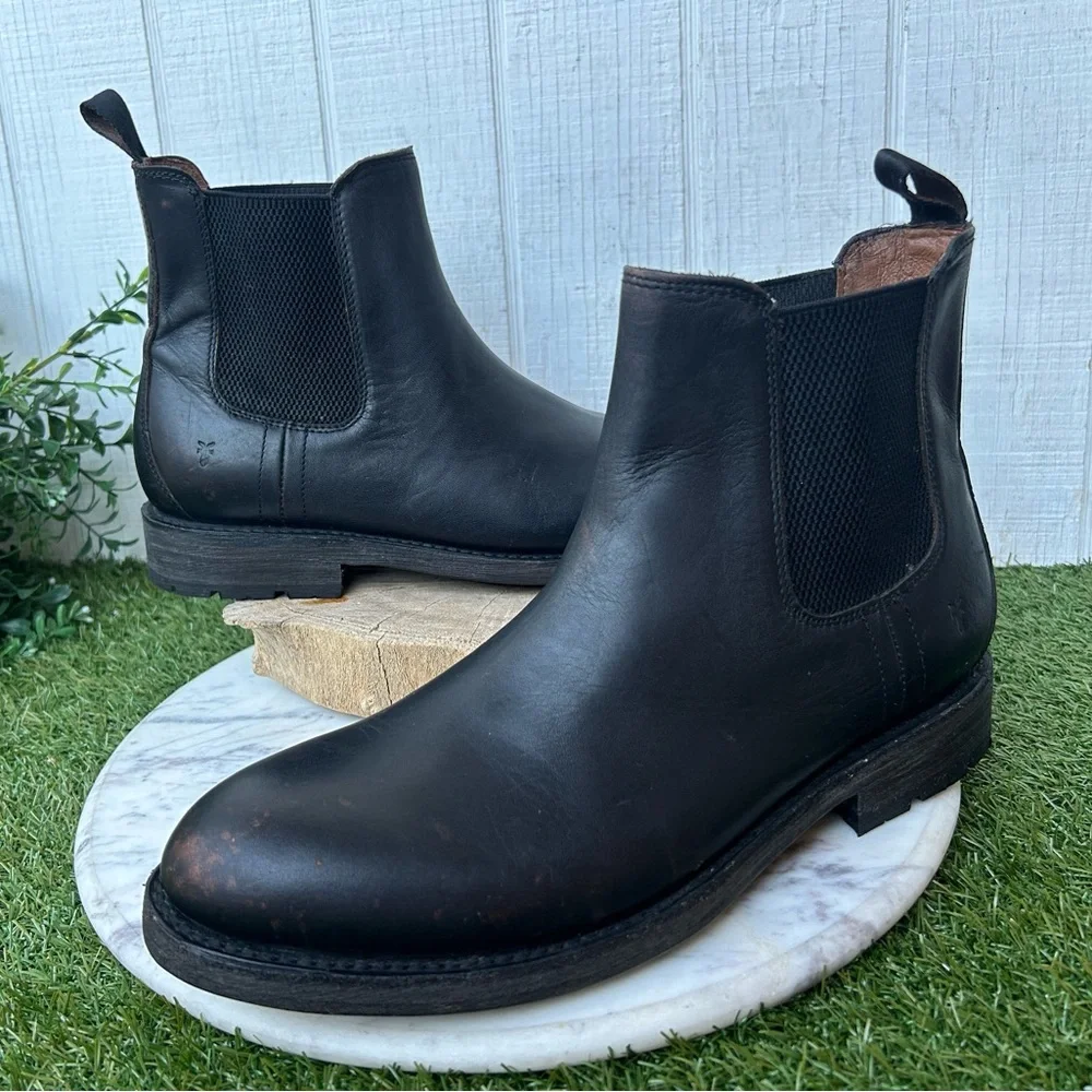FRYE Tyler Flex Chelsea $268 men size 10 new Color: Antique Black